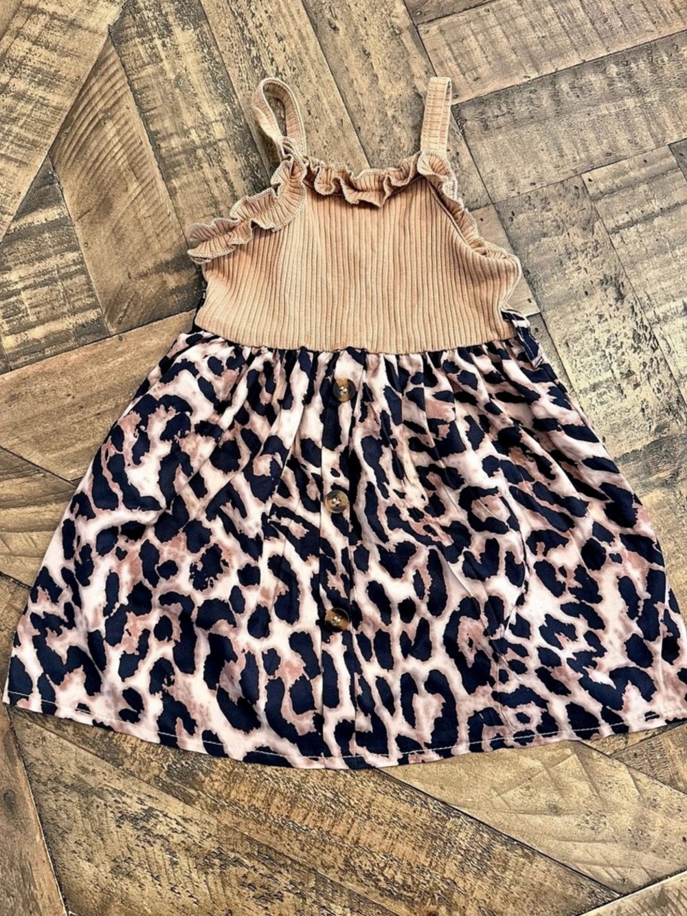 Girls Animal Print Dress Size 9-12M Like New